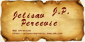 Jelisav Perčević vizit kartica